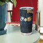 Heru-Ur Falcon Eyes Tumbler Cup Solar Disk Ancient Egyptian Mythology in Dark Stone