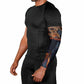 Heru-Ur Arm Sleeves Flaming Wings and Sword Ancient Egyptian Warrior