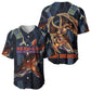 Heru-Ur Baseball Jersey Flaming Wings and Sword Ancient Egyptian Warrior