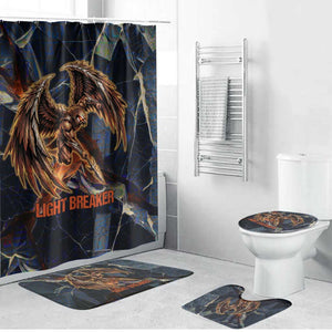Heru-Ur Bathroom Set Flaming Wings and Sword Ancient Egyptian Warrior