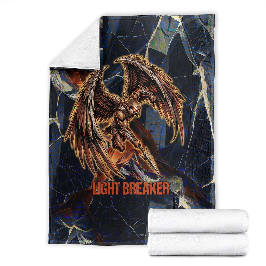 Heru-Ur Blanket Flaming Wings and Sword Ancient Egyptian Warrior