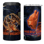 Heru-Ur 4 in 1 Can Cooler Tumbler Flaming Wings and Sword Ancient Egyptian Warrior
