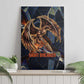 Heru-Ur Canvas Wall Art Flaming Wings and Sword Ancient Egyptian Warrior