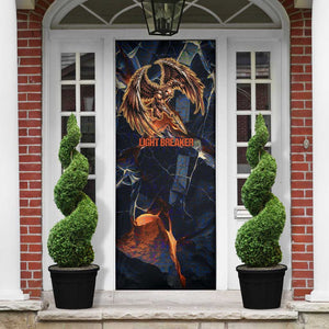Heru-Ur Door Cover Flaming Wings and Sword Ancient Egyptian Warrior