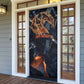 Heru-Ur Door Cover Flaming Wings and Sword Ancient Egyptian Warrior