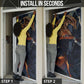Heru-Ur Door Cover Flaming Wings and Sword Ancient Egyptian Warrior