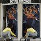 Heru-Ur Door Cover Flaming Wings and Sword Ancient Egyptian Warrior
