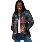 Heru-Ur Padded Jacket Flaming Wings and Sword Ancient Egyptian Warrior