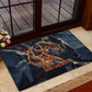 Heru-Ur Rubber Doormat Flaming Wings and Sword Ancient Egyptian Warrior