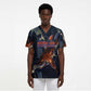 Heru-Ur Scrub Top Flaming Wings and Sword Ancient Egyptian Warrior