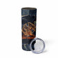 Heru-Ur Skinny Tumbler Flaming Wings and Sword Ancient Egyptian Warrior