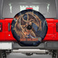 Heru-Ur Spare Tire Cover Flaming Wings and Sword Ancient Egyptian Warrior