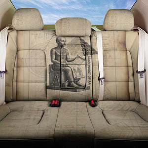 Imhotep Back Car Seat Cover Pyramid Blueprints Ancient Egyptian Architecture and Priest
