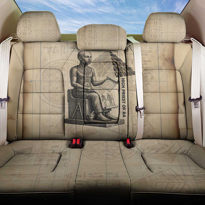 Imhotep Back Car Seat Cover Pyramid Blueprints Ancient Egyptian Architecture and Priest