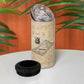 Imhotep 4 in 1 Can Cooler Tumbler Pyramid Blueprints Ancient Egyptian Architecture and Priest