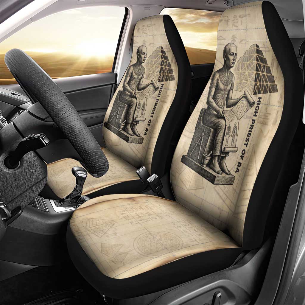 Imhotep Car Seat Cover Pyramid Blueprints Ancient Egyptian Architecture and Priest
