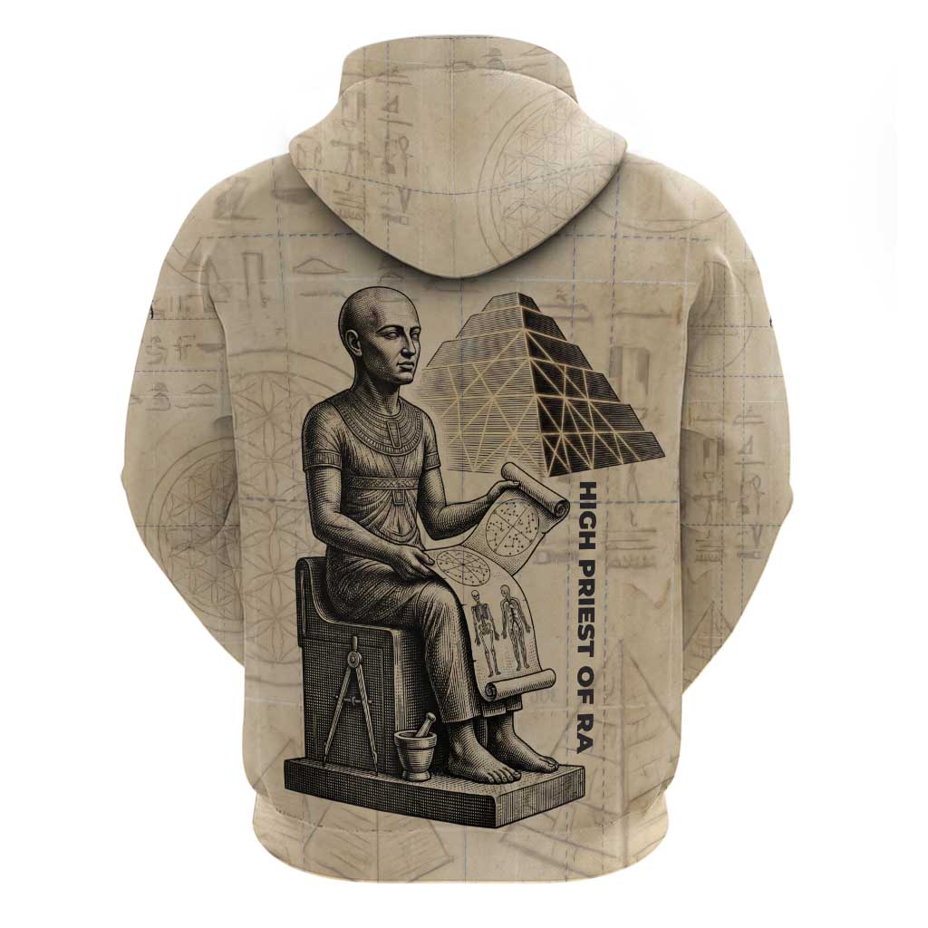 Imhotep Hoodie Pyramid Blueprints Ancient Egyptian Architecture and Priest