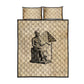 Imhotep Quilt Bed Set Pyramid Blueprints Ancient Egyptian Architecture and Priest