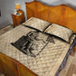 Imhotep Quilt Bed Set Pyramid Blueprints Ancient Egyptian Architecture and Priest