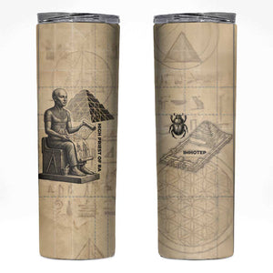 Imhotep Skinny Tumbler Pyramid Blueprints Ancient Egyptian Architecture and Priest