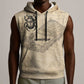 Imhotep Sleeveless Hoodie Pyramid Blueprints Ancient Egyptian Architecture and Priest