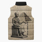Imhotep Sleeveless Puffer Jacket Pyramid Blueprints Ancient Egyptian Architecture and Priest