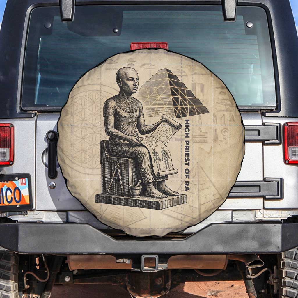 Imhotep Spare Tire Cover Pyramid Blueprints Ancient Egyptian Architecture and Priest