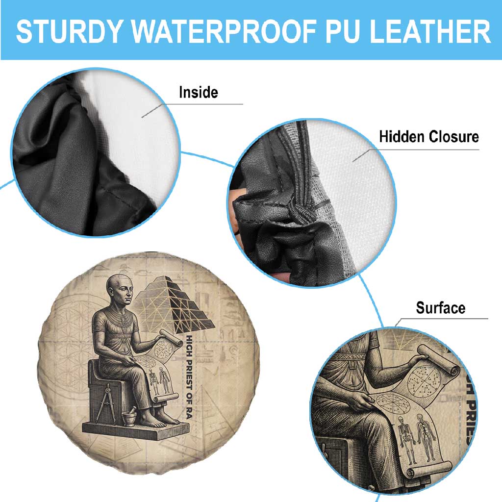 Imhotep Spare Tire Cover Pyramid Blueprints Ancient Egyptian Architecture and Priest