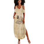 Imhotep Summer Maxi Dress Pyramid Blueprints Ancient Egyptian Architecture and Priest