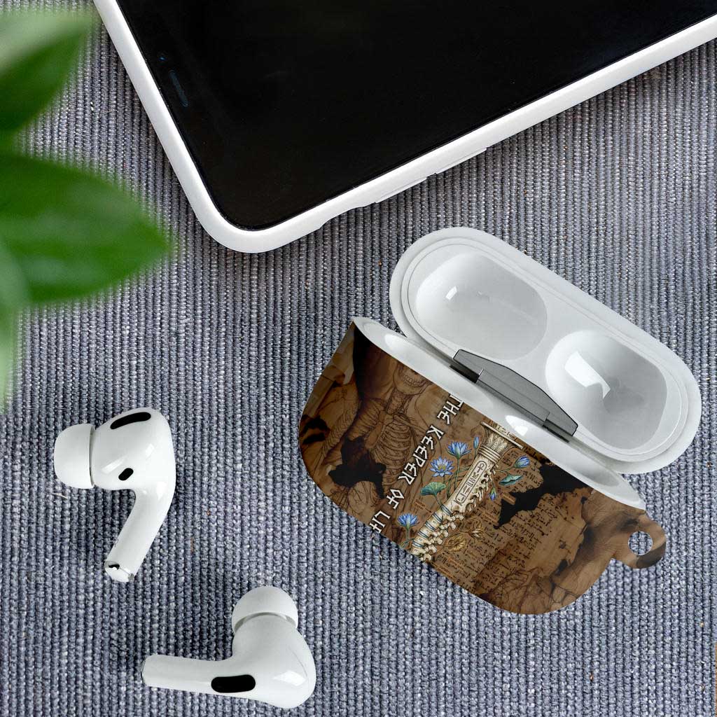 Imhotep Eye of Horus AirPods Case Papyrus Scrolls Ancient Egyptian Medicine