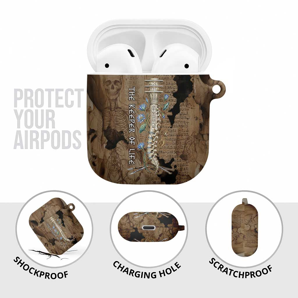 Imhotep Eye of Horus AirPods Case Papyrus Scrolls Ancient Egyptian Medicine