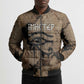 Imhotep Eye of Horus Bomber Puffer Jacket Papyrus Scrolls Ancient Egyptian Medicine