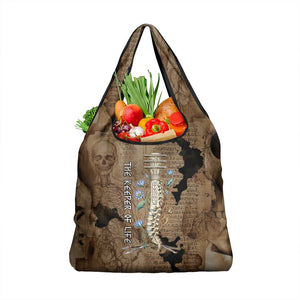 Imhotep Eye of Horus Grocery Bag Papyrus Scrolls Ancient Egyptian Medicine