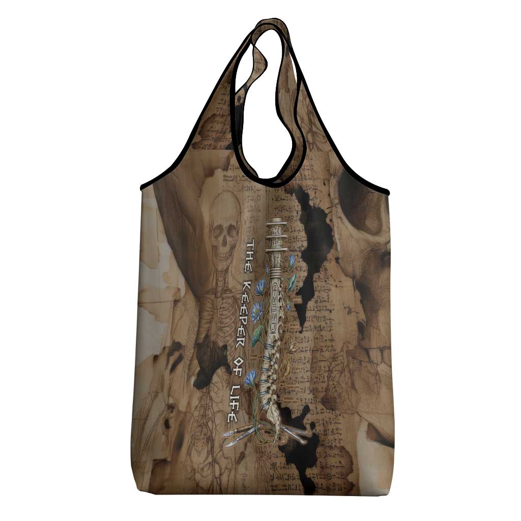 Imhotep Eye of Horus Grocery Bag Papyrus Scrolls Ancient Egyptian Medicine