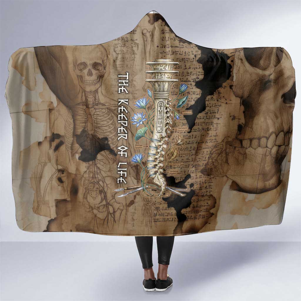 Imhotep Eye of Horus Hooded Blanket Papyrus Scrolls Ancient Egyptian Medicine