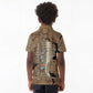 Imhotep Eye of Horus Kid Polo Shirt Papyrus Scrolls Ancient Egyptian Medicine