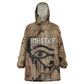 Imhotep Eye of Horus Kid Wearable Blanket Hoodie Papyrus Scrolls Ancient Egyptian Medicine