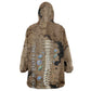 Imhotep Eye of Horus Kid Wearable Blanket Hoodie Papyrus Scrolls Ancient Egyptian Medicine