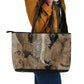 Imhotep Eye of Horus Leather Tote Bag Papyrus Scrolls Ancient Egyptian Medicine