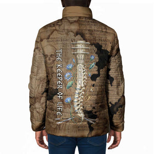 Imhotep Eye of Horus Padded Jacket Papyrus Scrolls Ancient Egyptian Medicine