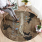 Imhotep Eye of Horus Round Carpet Papyrus Scrolls Ancient Egyptian Medicine