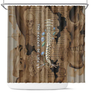 Imhotep Eye of Horus Shower Curtain Papyrus Scrolls Ancient Egyptian Medicine