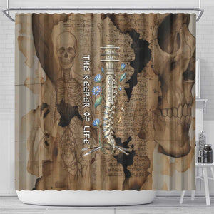 Imhotep Eye of Horus Shower Curtain Papyrus Scrolls Ancient Egyptian Medicine