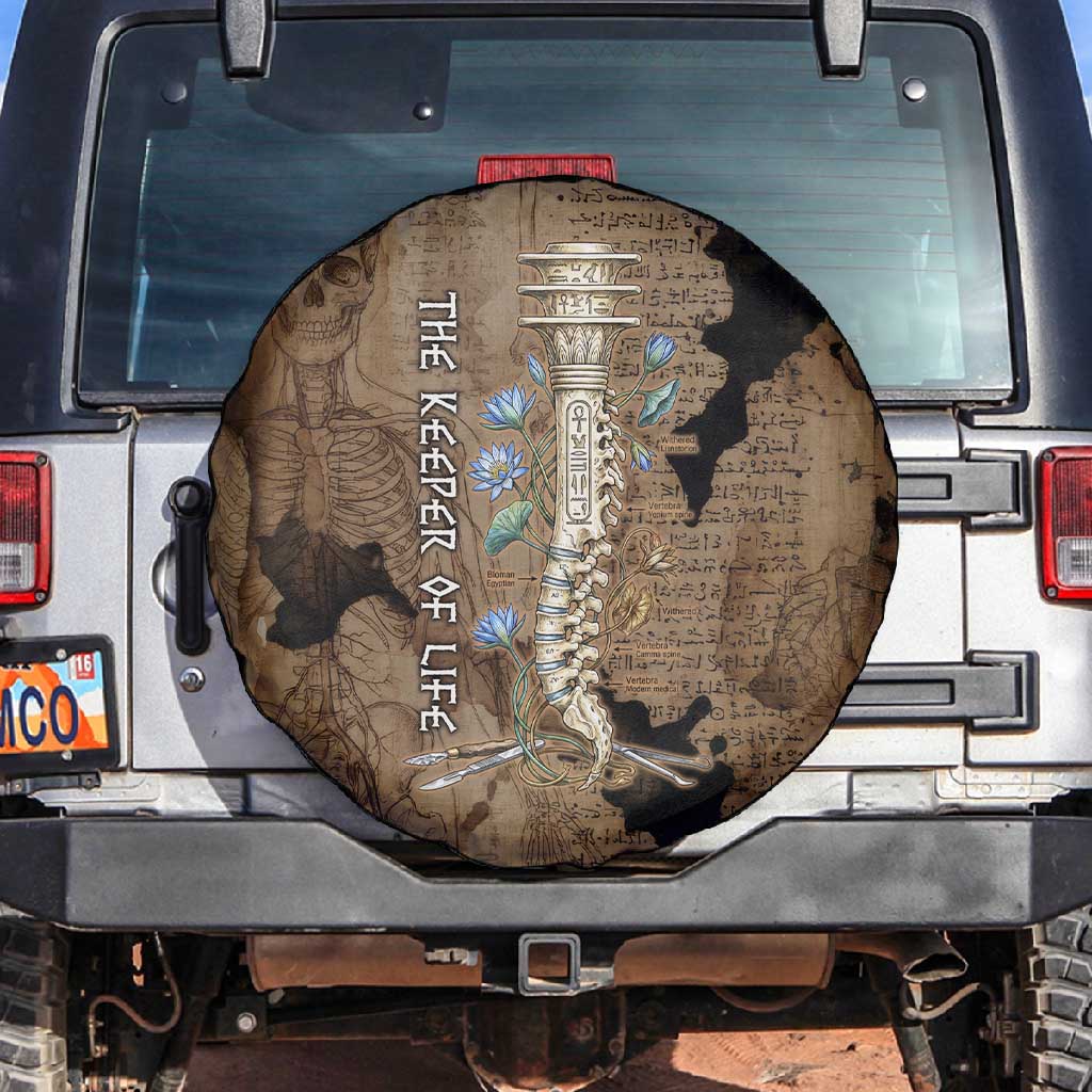 Imhotep Eye of Horus Spare Tire Cover Papyrus Scrolls Ancient Egyptian Medicine