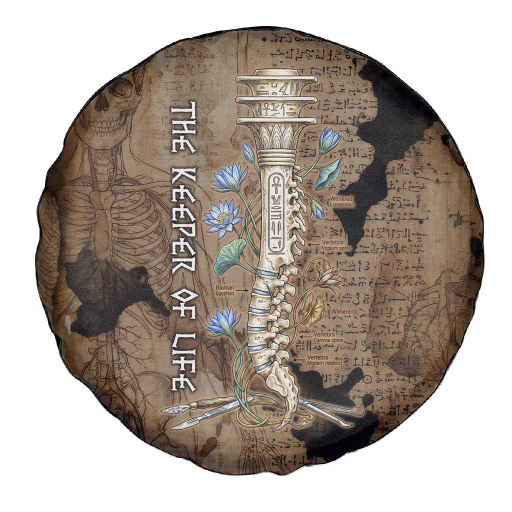 Imhotep Eye of Horus Spare Tire Cover Papyrus Scrolls Ancient Egyptian Medicine