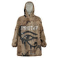 Imhotep Eye of Horus Wearable Blanket Hoodie Papyrus Scrolls Ancient Egyptian Medicine