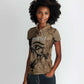 Imhotep Eye of Horus Women Polo Shirt Papyrus Scrolls Ancient Egyptian Medicine