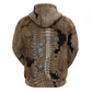 Imhotep Eye of Horus Zip Hoodie Papyrus Scrolls Ancient Egyptian Medicine