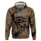 Imhotep Eye of Horus Zip Hoodie Papyrus Scrolls Ancient Egyptian Medicine