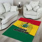 Ghana Republic Day Area Rug Ghanaian Pride Flag Colors With Coat Of Arms And Black Star